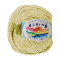 Пряжа ALPINA RENE (100% мерсеризованный хлопок) 10х50 г/105м цв.006 св.желтый