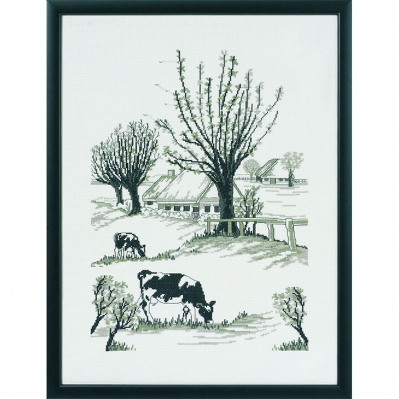 Набор для вышивания PERMIN арт.70-1109 Коровы 45х60 см