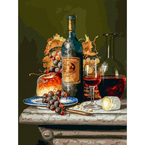 Картины по номерам Белоснежка арт.БЛ.320-AS Вечерний натюрморт 30х40 см