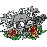 72755_Термоаппликация HKM "Череп с ножом"