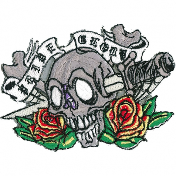 Термоаппликация HKM "Череп с ножом"