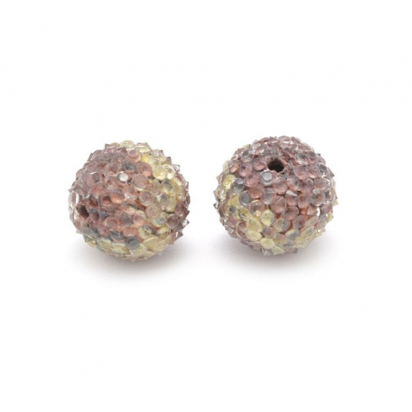 Бусины Этника TESORO арт. TS.B164 цв.3 розовый 17 мм in ?1 мм