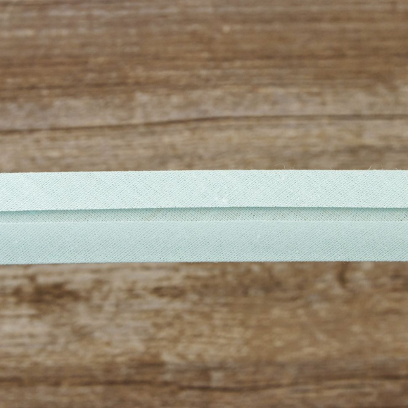 Косая бейка хлопок/полиэстер 20 мм, 25 м, цвет 53, ментоловый