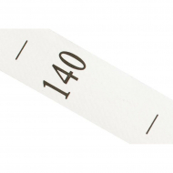 Размерники полиэстер 140 белый 10х25 мм ТВ в рул. 800 шт (20м)