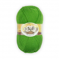 Пряжа ADELIA MARCUS (60% полиэстер, 40% шерсть) 5х100г/375м цв.11 яр.салатовый