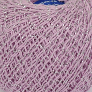 Нитки для вязания Сверкающая Снежинка (92% хлопок, 8% люрекс) 20х25г/195м цв.1001