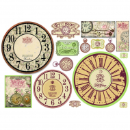 78081_Карта для декупажа "Часы"