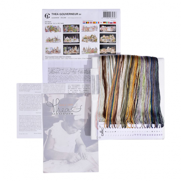 35016_Набор для вышивания "Париж", канва аида 18 ct