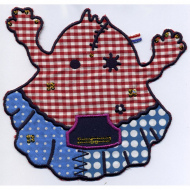 Термоаппликация HKM "Красный монстр"