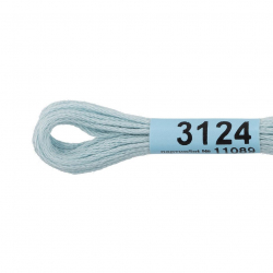 Нитки для вышивания Gamma мулине (3071-3172) 100% хлопок 24 x 8 м цв.3124 св.голубой