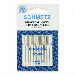 Иглы для бытовых швейных машин Schmetz стандартные 130/705H №60, уп.10 игл