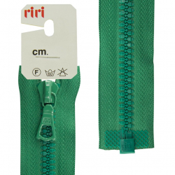 107357_Молния riri тракторная разъёмная 1 замок, 6 мм, 40 cм, цвет 2715, ярко-зеленый