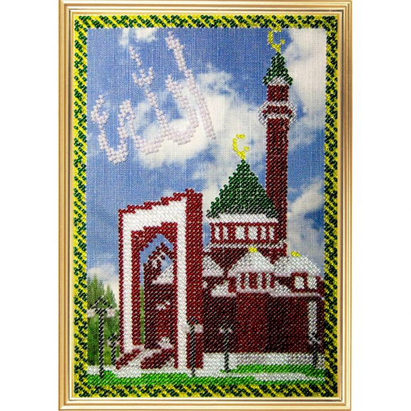 Набор для вышивания ВЫШИВАЛЬНАЯ МОЗАИКА арт. 190РВМ Мечети мира. Мемориальная мечеть в Москве 13,5х20 см