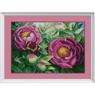 Рисунок на ткани (Бисер) КОНЁК арт. 1278 Цветы из сада 29х39 см