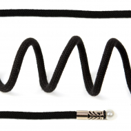 Шнурки TBY круглые 5мм арт.SLF033.10 длина 130 см цв.черный уп.10 шт