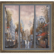 Набор для вышивания мулине НОВА СЛОБОДА арт.СР1077 После дождя 18х58 см Набор для вышивания мулине НОВА СЛОБОДА арт.СР1077 После дождя 18х58 см