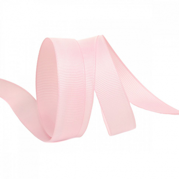 Лента Ideal репсовая в рубчик шир.15мм цв. F133 розовый уп.27,42м