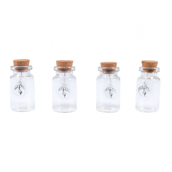 152942_Набор бутылок декоративных, стеклянных с пробковой крышкой 152942_Набор бутылок декоративных, стеклянных с пробковой крышкой
