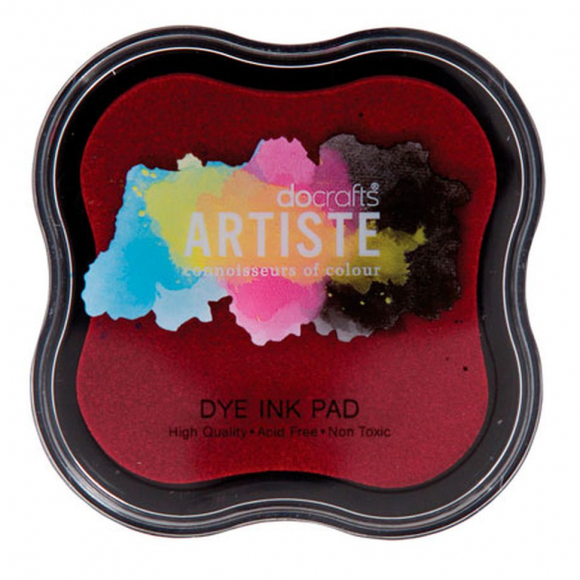 61689_Подушка штемпельная быстро сохнущая, красный