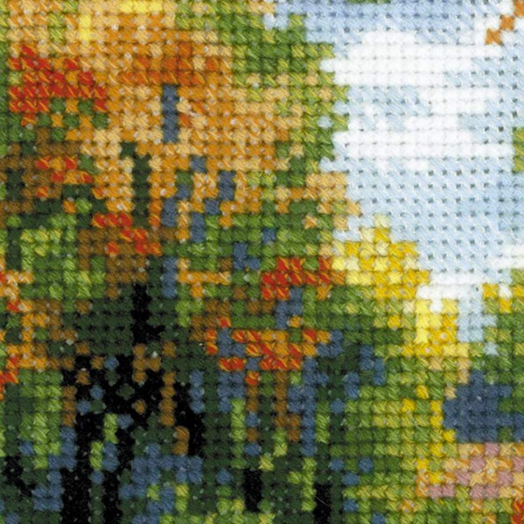 Набор для вышивания РИОЛИС арт.1693 Тарелка с иволгой 30х30 см