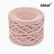 Пряжа Ideal трикотажная лицевая 100м, 350-380 г, ширина 7-9мм цв. пыльная роза