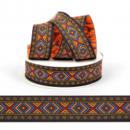 Лента (тесьма) жаккардовая арт.VB.30525V2 шир. 25мм цв.V2 уп.10 м