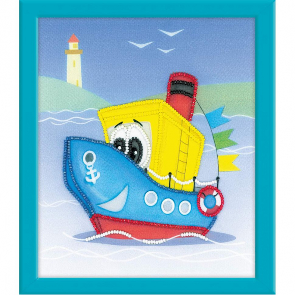 Набор для вышивания РИОЛИС арт.0072 РТ Кораблик 15х18 см