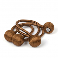 Подхват для штор на магните  TBY-Р1910-07 цв. коричневый 43см уп.2шт