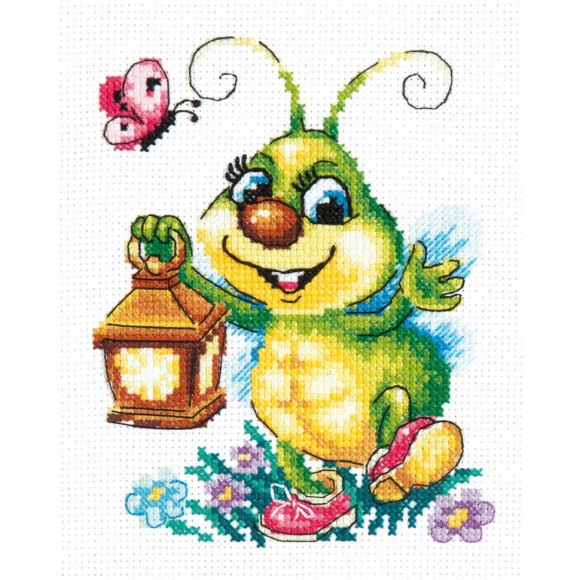 Набор для вышивания ЧУДЕСНАЯ ИГЛА арт.18-91 Светлячок 12х14 см