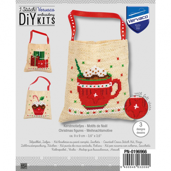 Набор для вышивания мешочка "Рождественские фигурки"