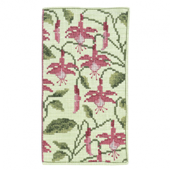 Набор для вышивания футляра для очков "?tui ? Lunettes Fuchsias" (Фуксии), 9 х 16,5 см Набор для вышивания футляра для очков "?tui ? Lunettes Fuchsias" (Фуксии), 9 х 16,5 см