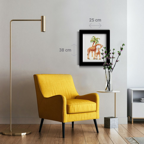 184506_Набор для вышивания "Сафари Жирафы", канва Aida 14 ct