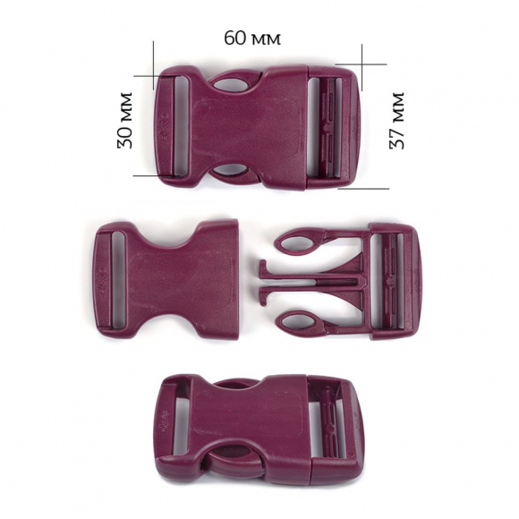 Фастекс 30мм FE30А цв.рубиновый нагрузка 80 кг уп.20 шт