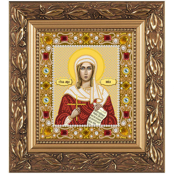 Набор для вышивания бисером НОВА СЛОБОДА арт.Д6148 Св.Мц. Виктория (Ника) Коринфская 13х15 см