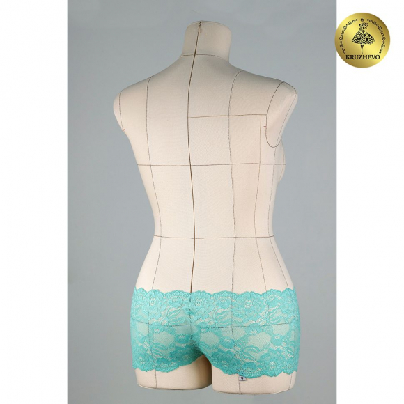 Кружево-стрейч KRUZHEVO арт.TBY.L838 шир.180мм цв.04 мятный уп.25м