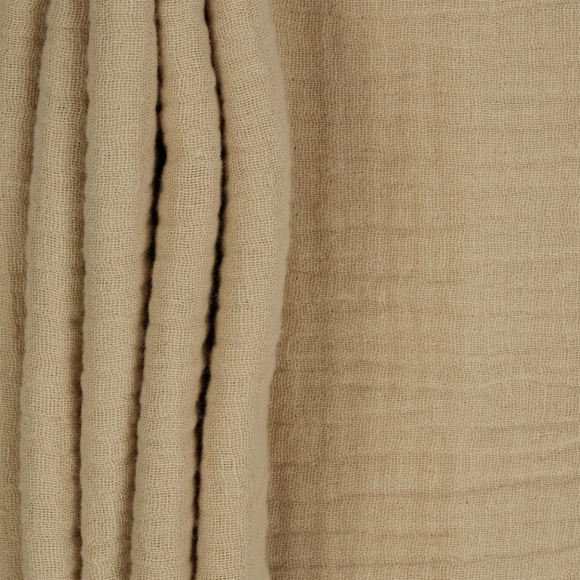 Ткань Муслин 125 г/м? 100% хлопок шир.130 см арт.TBY.Mus.24723.47 цв.47 бежевый уп.1м