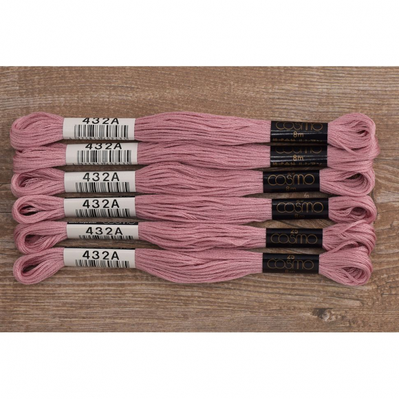 Мулине COSMO однотонный цвет 432 Мулине COSMO однотонный цвет 432