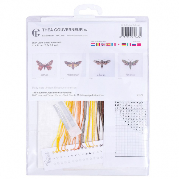 Набор для вышивания "Ястреб-мотылёк", канва лён 32 ct