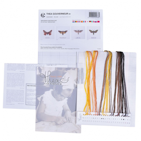 Набор для вышивания "Ястреб-мотылёк", канва лён 32 ct