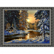 Рисунок на ткани (Бисер) КОНЁК арт. 9742 Мороз и солнце 29х39 см