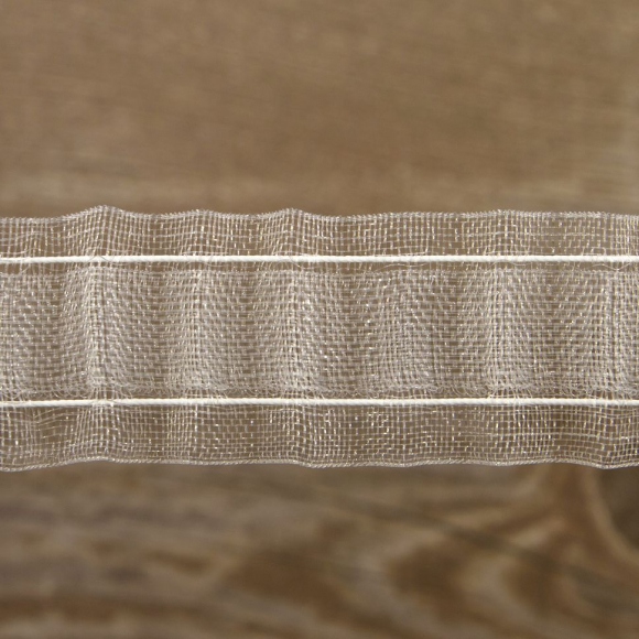 111731_Лента шторная прозрачная, равномерной сборки, 27 мм, нарезка 10 м