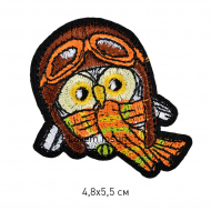Термоаппликации арт.TBY-2208 Сова в шапке 4,8х5,5см, уп.10шт