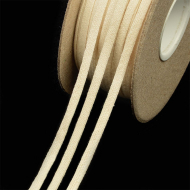 Шнур плоский х/б 06мм 05С2309 рис.5166 цв.003 белый уп.50м