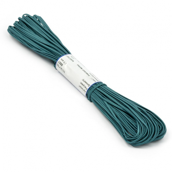 Шнур отделочный 1с14 Сутаж 2,5-3мм цв.морская волна уп.20м Шнур отделочный 1с14 Сутаж 2,5-3мм цв.морская волна уп.20м