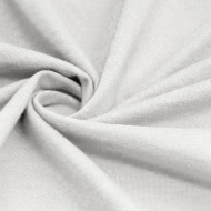 Ткань трикотаж Футер 3х нитка петля хлопок 320г пенье 190см белый уп.6м