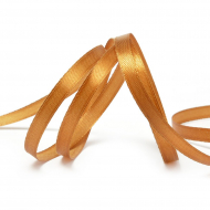 Лента атласная 6мм цв.3128 т.золото IDEAL уп.27,4 м