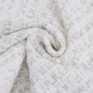 Ткань Твид Шанель 420 г кв.м 100% полиэстер шир.148 см арт.Р.35319.03 цв.03 бежевый уп.25м