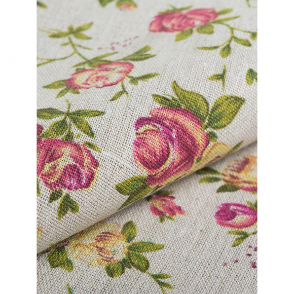 Ткань Лен, арт.TBY-DJ-14, 140г/м?, 30% лен 70% хлопок, шир.150см, уп.5м