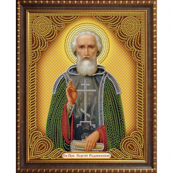 Набор для изготовления картин АЛМАЗНАЯ ЖИВОПИСЬ арт.АЖ.5015 Икона Сергий Радонежский 22х28 см