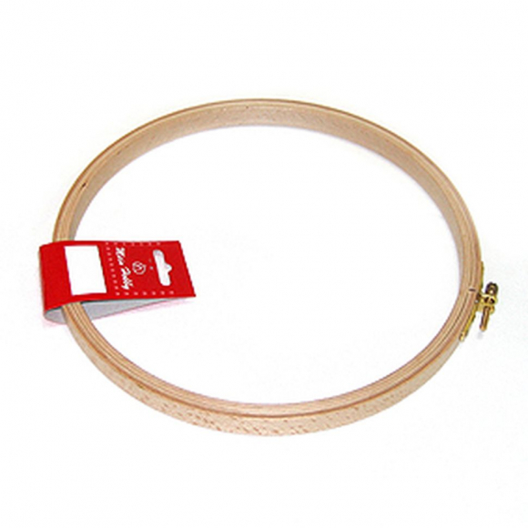 14537_Пяльцы круглые с замком, высота обода 18 мм, диаметр 25 см